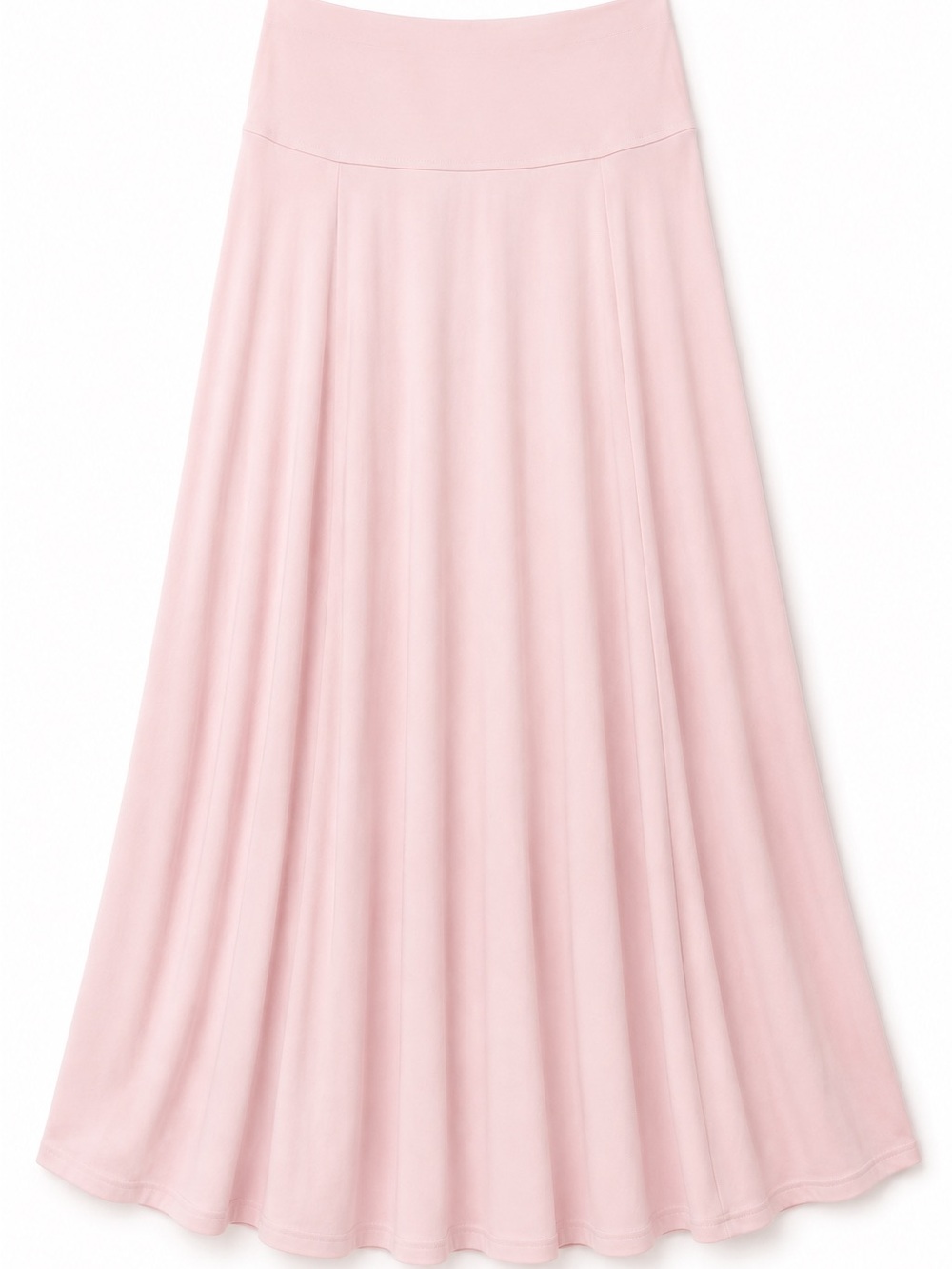 OGL Soft Blush High-Waist Maxi Skirt